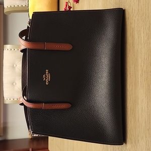 Coach Purse Black, Red and Snake Skin